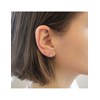 Boucles d'oreilles Lily - Or Rosé et Cristal - vue V2