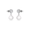Boucles d'oreilles Pauline - Argenté et Cristal - vue V3