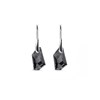 Boucles d'oreilles Silver Knight - Argenté et noir - vue V2