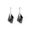 Boucles d'oreilles Silver Knight - Argenté et noir - vue V4