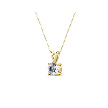 Vernice Stone Pendant - Gold and Crystal