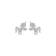 Boucles d'oreilles Licorne - Argent