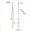 STELLA - Boucles d'Oreilles Perles d'Eau Douce 7-8 mm Blanches Or Blanc - vue V3