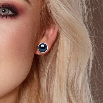 STELLA - Boucles d'Oreilles Perles d'Eau Douce 10-11 mm Blanches Or Blanc