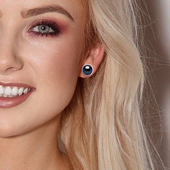 STELLA - Boucles d'Oreilles Perles d'Eau Douce 10-11 mm Blanches Or Blanc