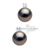 STELLA - Boucles d'Oreilles Perles de Tahiti 8-9 mm 18 Cts - vue V1