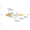 Bague Stella Jonc Perles d'Eau Douce 8-9 mm & Diamant - Or Jaune - vue V3