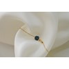 Bracelet  fin orné d une perle semi-precieuse  d'Apatite - vue V2