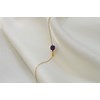 Bracelet  fin orné d une perle semi-precieuse  d 'amethyste - vue V4