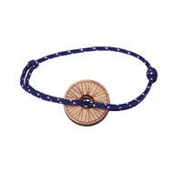Bracelet cordon médaillon bambou LE CYCLISTE