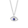 Collier oeil en argent et lapis lazuli AJNA - vue V1