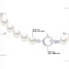 Parure - Collier & Bracelet - Véritables Perles de Culture d'Eau Douce Rondes 4-5 mm - Blanc Naturel - Or Blanc 750 Millièmes - vue V3