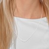 Collier Chute - Véritables Perles de Culture d'Eau Douce Rondes de 3 à 6 mm - Blanc Naturel - Or Jaune - vue V2