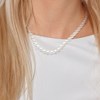 Collier Rang 'Princesse' - Véritables Perles de Culture d'Eau Douce Rondes 8-9 mm - Blanc Naturel - Or Jaune 750 Millièmes - vue V2