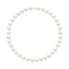 Collier - Rang Véritables Perles de Culture d'Eau Douce Rondes 12-13 mm - Blanc Naturel - Or Jaune - vue V1