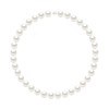 Collier - Rang Véritables Perles de Culture d'Eau Douce Rondes 12-13 mm - Blanc Naturel - Or Blanc - vue V1