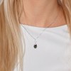 Pendentif Joaillerie - Diamant 0,01 Cts - Véritable Perle de Culture de Tahiti Poire 9-10 mm - Or Blanc - vue V2