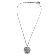 Collier chaîne ronde classique en plaqué argent avec médaille - Bijou de créateur