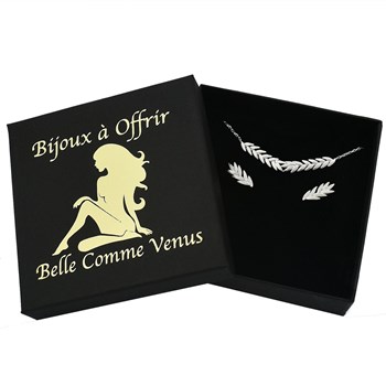 Zilver 925 Rhodium lauriertak oorbellen