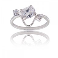 Bague Femme Rhodium URSUS