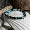 Bracelet Perles Heishi Turquoise Perles Coco Et Coquillage - vue V3