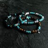 Bracelet Perles Heishi Turquoise Perles Coco Et Coquillage - vue V4