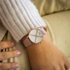 Montre Femme CHTIME bracelet Cuir Rose - vue V2