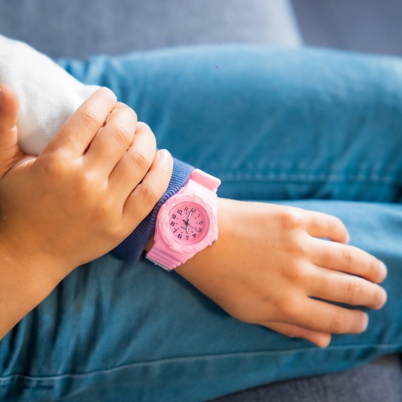 Montre Unisexe CHTIME bracelet Silicone Rose - vue 2