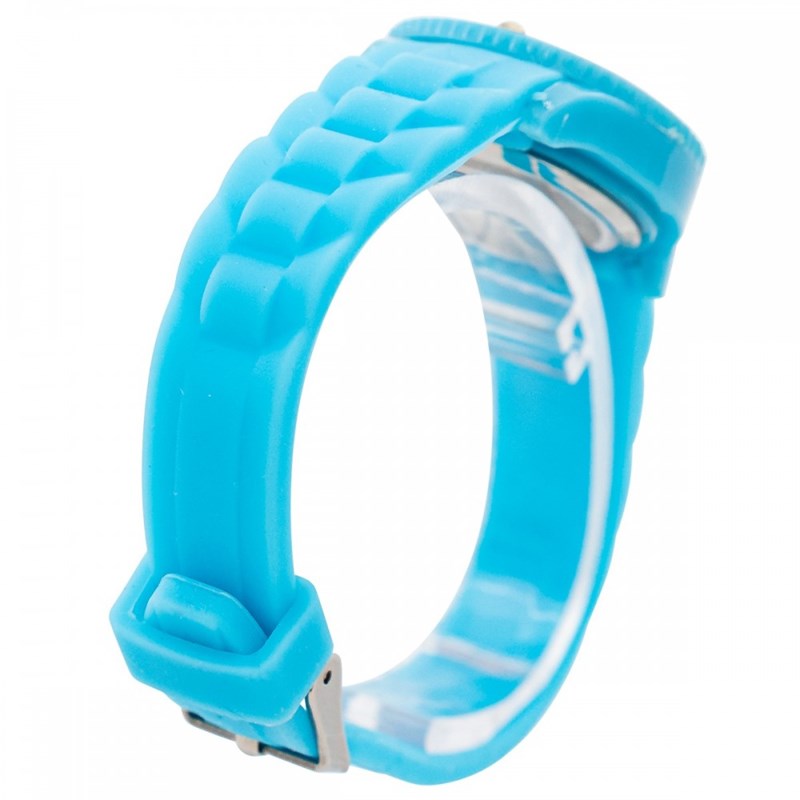 Montre Unisexe CHTIME bracelet Silicone Bleu - vue 3