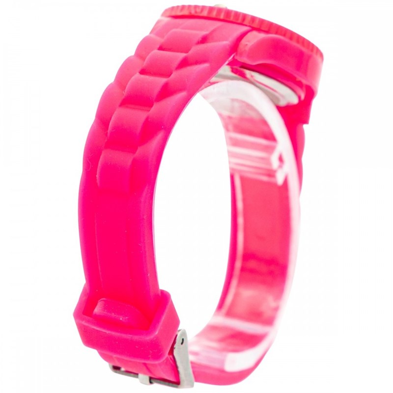 Montre Unisexe CHTIME bracelet Silicone Rose - vue 3