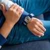 Montre Unisexe CHTIME bracelet Tissu Bleu - vue V2