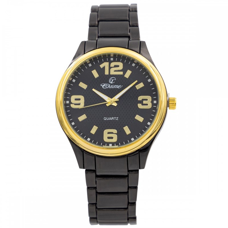 Montre Homme CHTIME bracelet Acier Noir