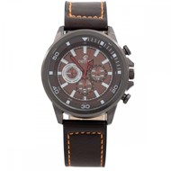 Montre Homme CHTIME bracelet Cuir Marron