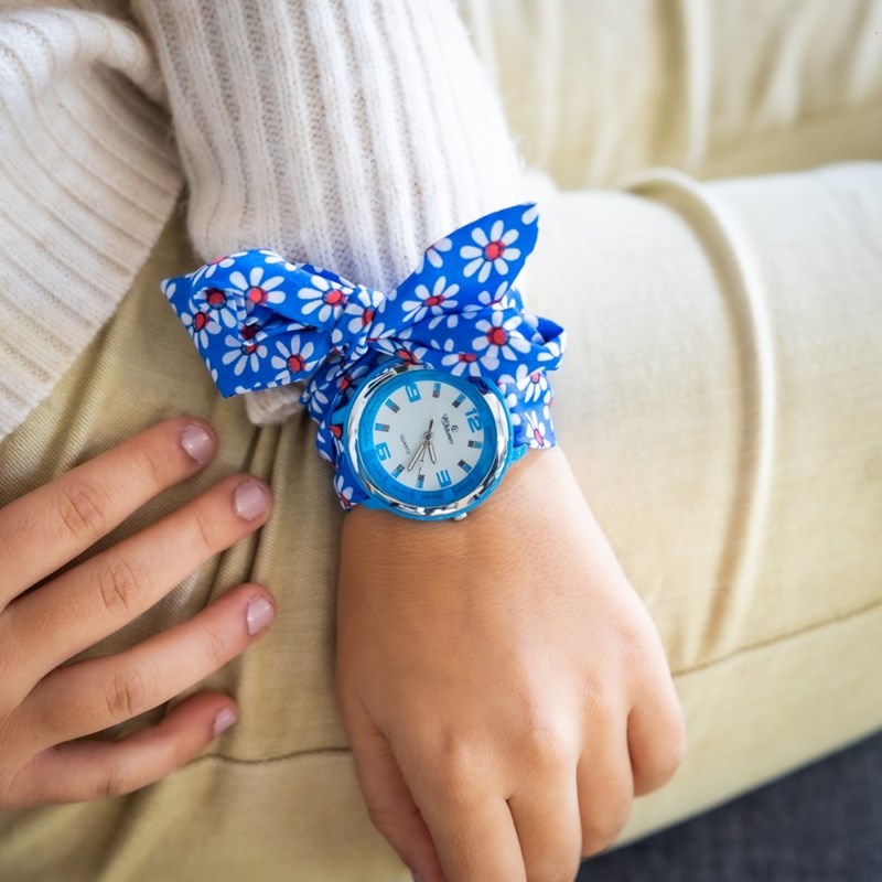 Montre Femme CHTIME bracelet Tissu Bleu - vue 2