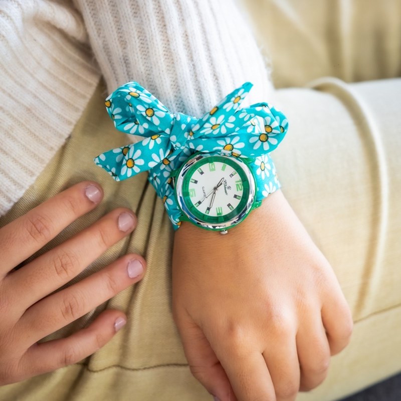 Montre Femme CHTIME bracelet Tissu Vert - vue 2