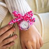 Montre Femme CHTIME bracelet Tissu Rose - vue V2