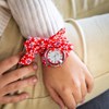 Montre Femme CHTIME bracelet Tissu Rouge - vue V2