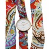 Montre Femme CHTIME bracelet Tissu Rouge - vue V1