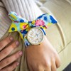Montre Femme CHTIME bracelet Tissu Bleu - vue V2