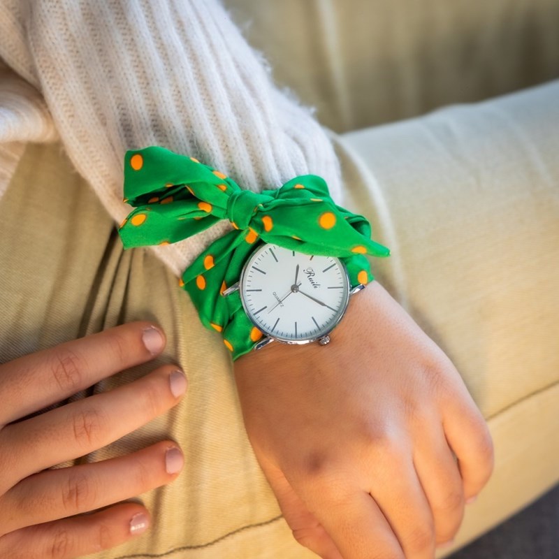 Montre Femme CHTIME bracelet Tissu Vert - vue 2