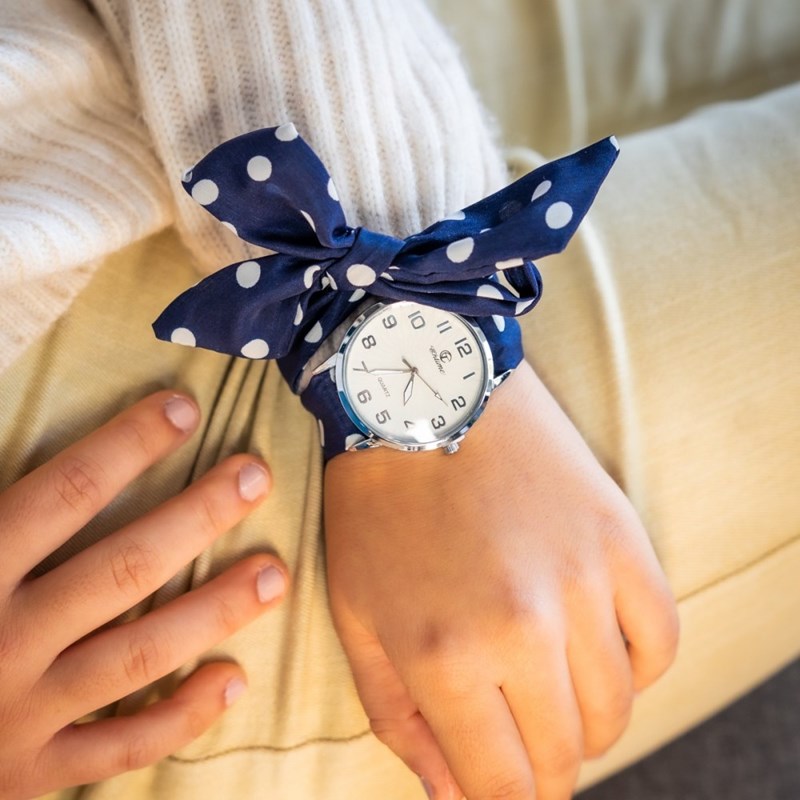 Montre Femme CHTIME bracelet Tissu Bleu - vue 2