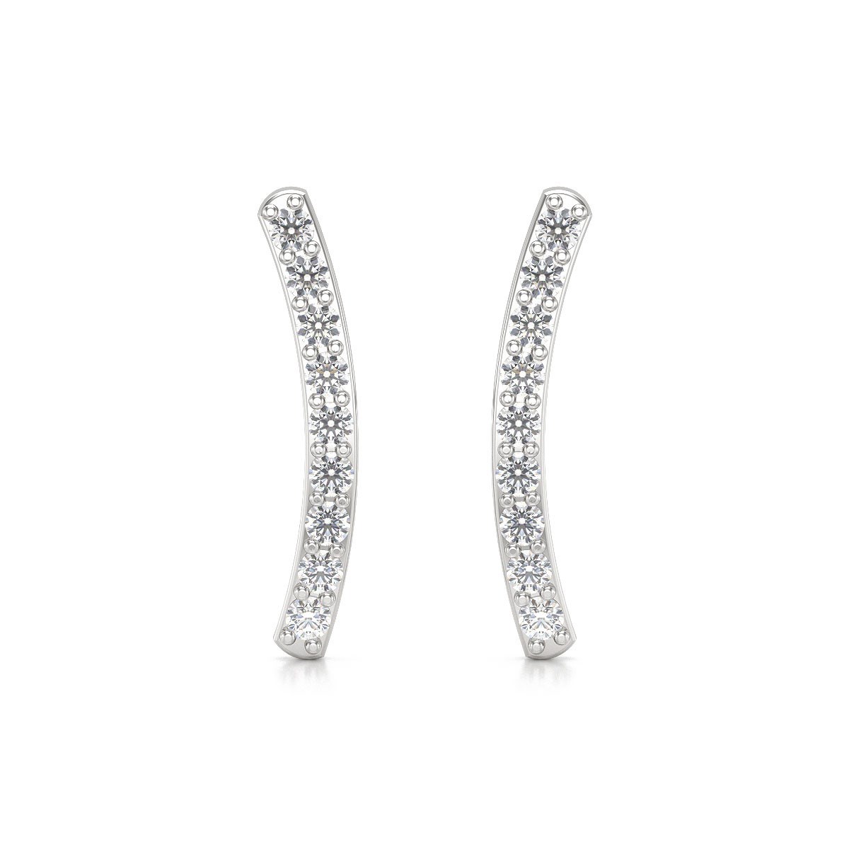 Boucles d'oreilles ADEN Diamants sur Argent 925 1.292grs - vue 3