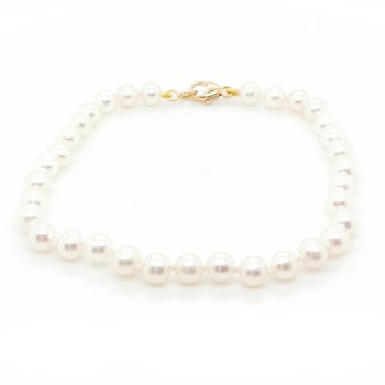 Bracelet perles de culture or 18 carats 4.5/5 mm