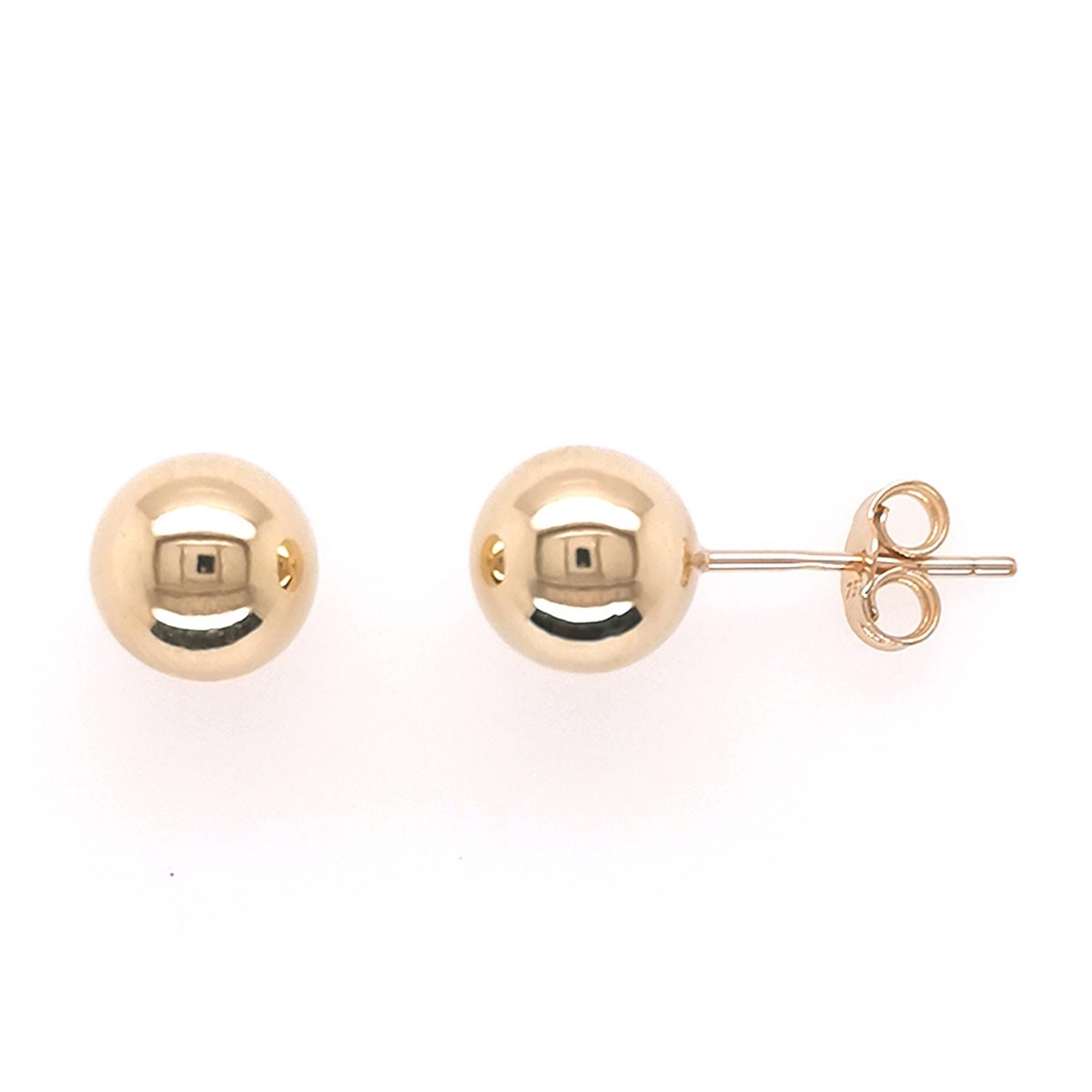 Boucle d'oreilles Boule 7 mm or 750/1000