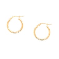 Boucles d'oreilles créoles or jaune 18 carats 17 mm