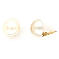Boucles d'oreilles à clips Brillaxis boules perles blanches