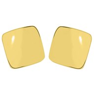 Boucles d'oreilles carrées or jaune 9 carats
