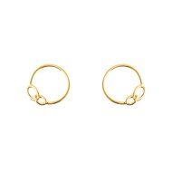 Boucles d'oreilles pendantes AGATHA HERITAGE - Doré