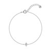 Bracelet souple Agatha Ourse argent - vue V1