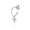 Piercing créole Agatha Criocruz argent - vue V1